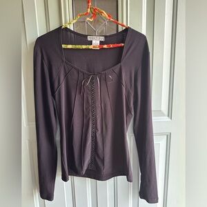 Vintage Suzie Black Long Sleeve Top